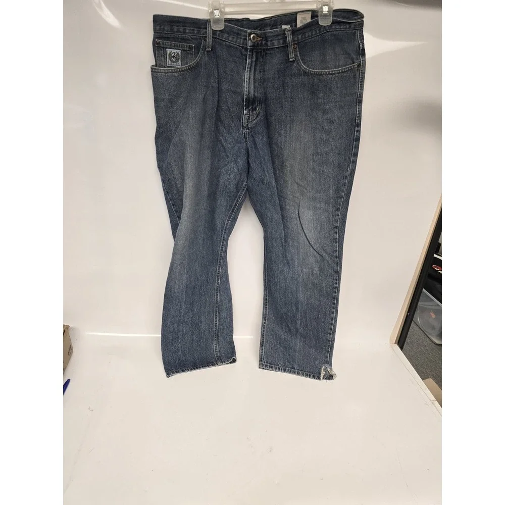 Cinch Mens Blue Denim Jeans Straight Leg Medium Wash Western Workwear 40x30
